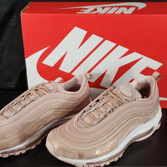 NEW! Nike Air Max 97 SE Beige/Metallic Red Bronze - Picture 3 of 5